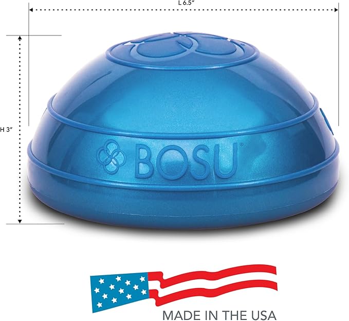 BOSU 6.5 Inch Balance Pods, Stability and Balance Exercise Workout Equipment for Home Gym, Core Training, Physical Therapy and Fitness, 2 Pack