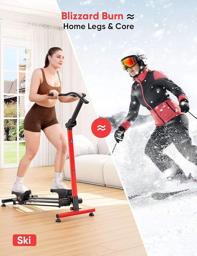 YOLEO Adjustable Resistance Stair Steppers for Exercise at Home, Folding Cardio Stairmaster with 3 Workout Modes & Oversized Pedal,90% Pre-Assembled Stair Climber with Handlebar for Full Body Workout