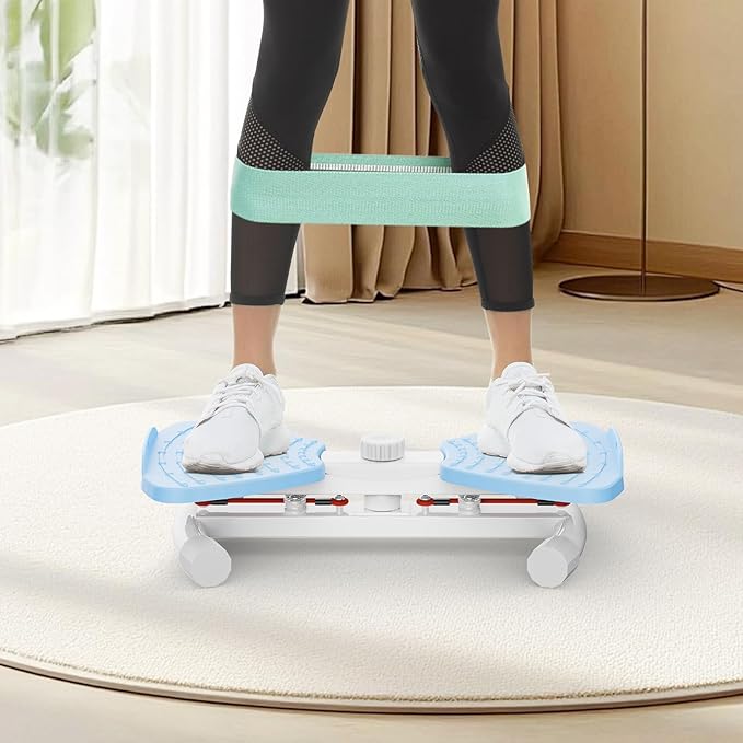 Waist Twister Machine with Resistance Band, Silent Exercise Twist Board for Core & Belly Fat Workout, Non-Slip Home Fitness Disc for Men & Women