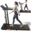 Folding 3 in 1 Walking Pad Treadmill with Handle Bar & Incline, 300 lb Capacity, Portable Under Desk Treadmill for Home Small Spaces Office