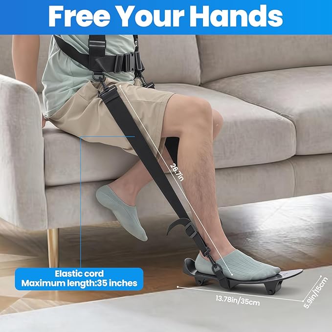 KEDAO Knee Replacement Recovery Aids Kit for Knee Glide Large Size，Wearable, Hands-Free Quiet and Stable，After Surgery Therapy for ACL PCL MCL LCL