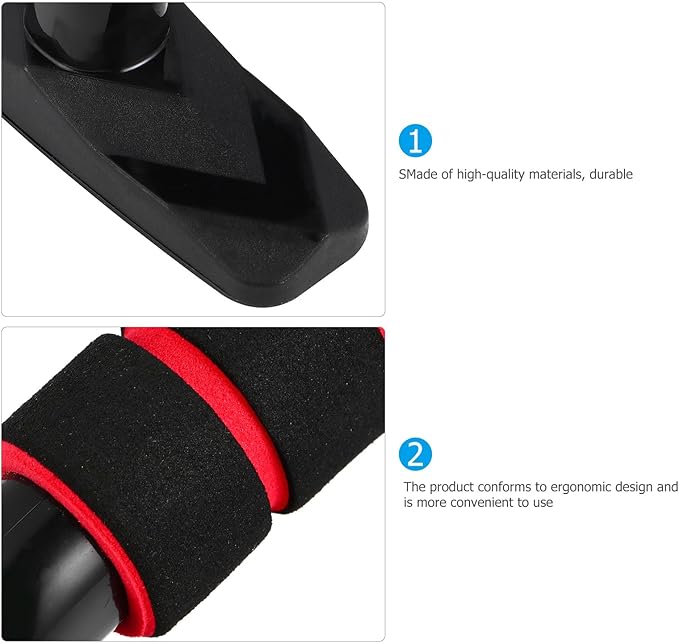 Mikinona Push-up Frame Hand Grip Bars Crimson Metal Bodybuilding Tool Home Fitness Equipment Muscle Strength Training Pushup Stand for Arm Workout