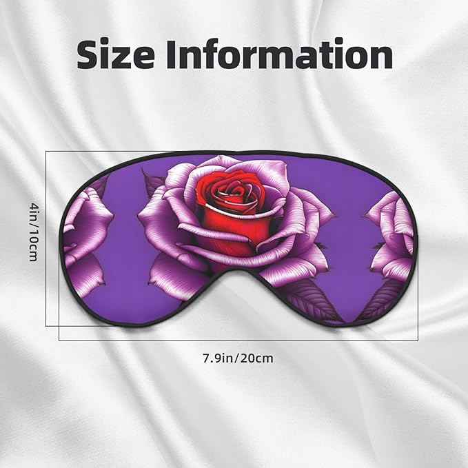 Fuchsia Rose Head-Mounted Double-Sided Light-Blocking Sleeping Eye mask to Protect Eyes and Relieve Eye Fatigue