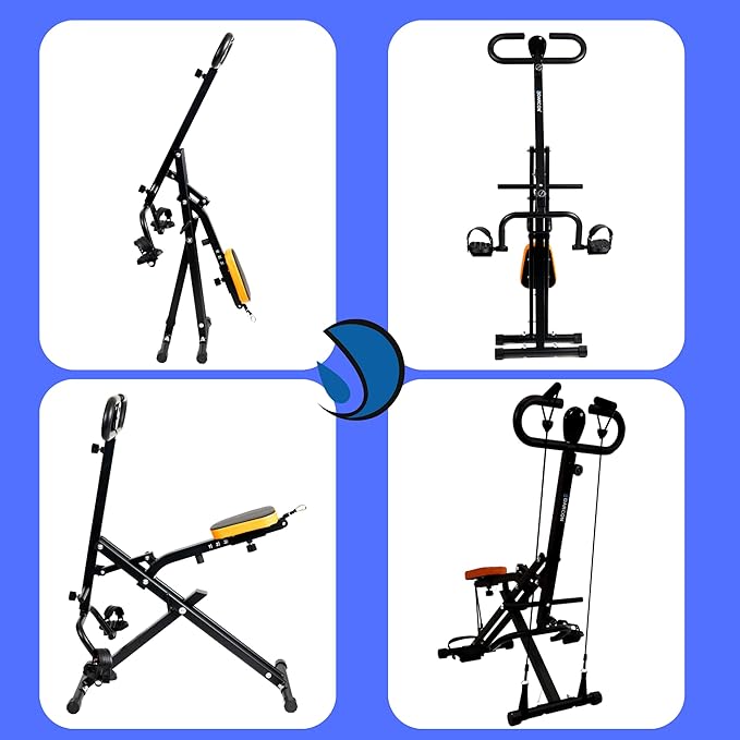 DARCON Squat Machine for Women - Deep Squat Rowing Machine for Abs - Home Workout Equipment for Women-Men, Power Rider Row Squat for Glutes, Legs and Full Body Workouts