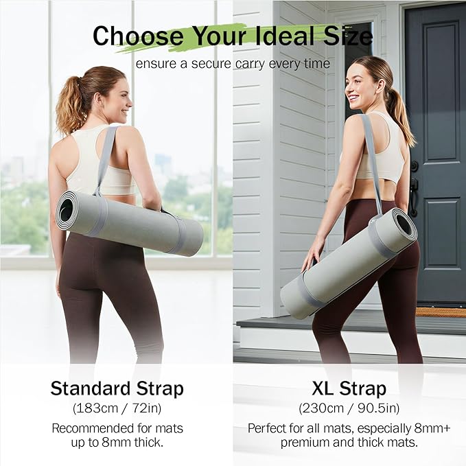 Slim Panda Yoga Mat Straps for Carrying, Adjustable Yoga Mat Carrier Sling Fits All Mats(Mat Not Included)