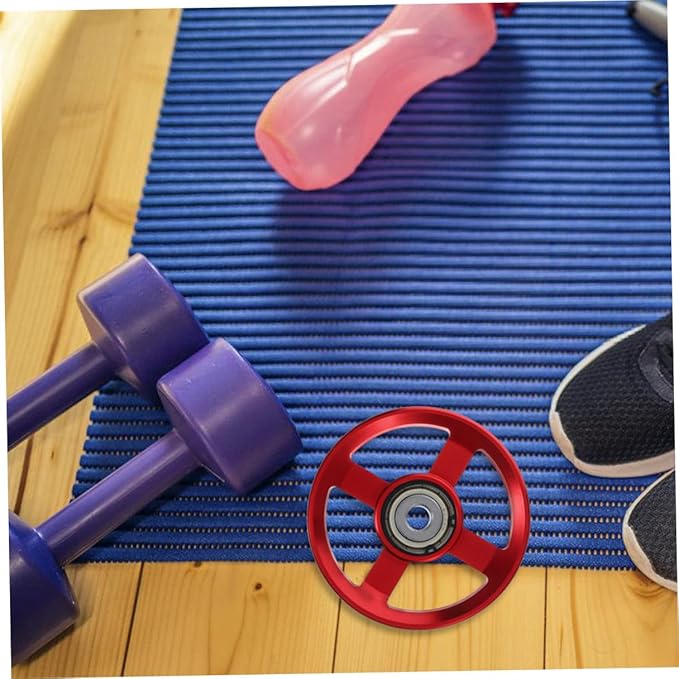 3pcs Aluminum Alloy Fitness Pulley Wheels Cable Pulley System Gym Equipment Replacement for Home Weight Training Strength Exercise Attachments