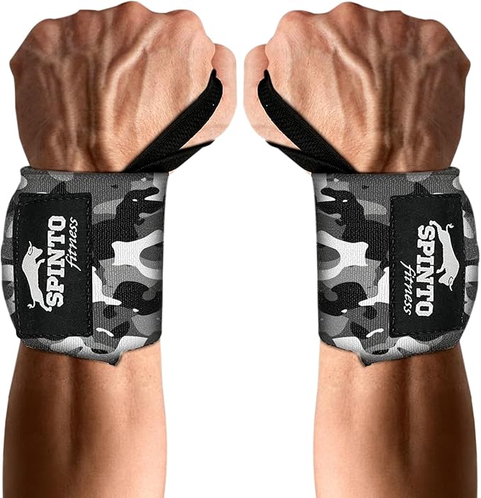 Spinto Fitness 24” Wrist Wraps for Weightlifting USPA‑Approved Powerlifting Competition Wrist Support with Thumb Loop Heavy Duty Grip Strength Gym Accessories for Men & Women