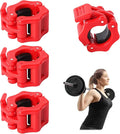 4 Pack Dumbbell Barbell Clamps 30mm, Quick Release Weight Bar Collars, Secure Locking Barbell Clips for Weightlifting, Workout, Strength Training & Fitness Accessories