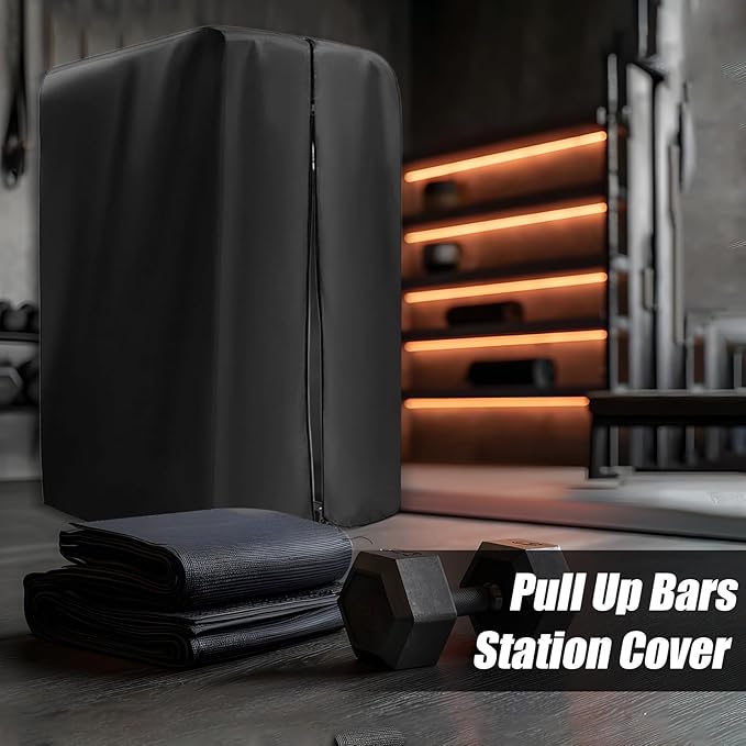 Pull Up Station Protection | Dustproof Strength Training Cover | Outdoor Fitness Rack Training Machine Hoods for Patio Backyard Park Gym Studio Balcony Garage