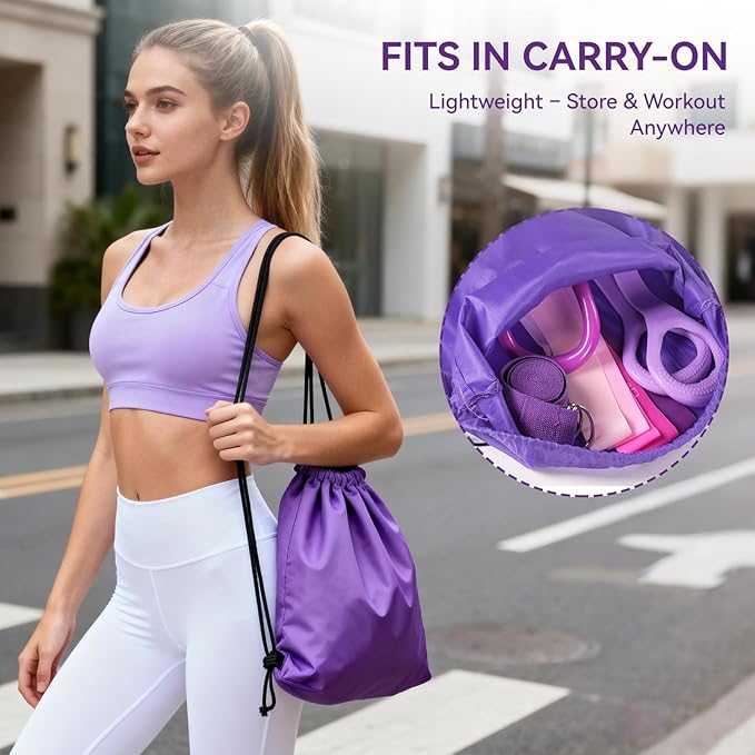 Pilates Kit for Women,15 Inch Magic Circle, 6 Multi-Level Resistance Bands,Yoga Ball Socks, Back Neck Stretcher ,14-Piece Full Body Toning Pilates Equipment for Beginners, 15 Min Daily Routine