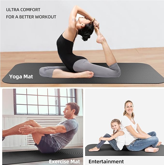 Treadmill Mat,Bike Mat Compatible with Peloton Bike Elliptical Treadmill,Folding Pad Exercise Equipment Under Exercise Trainer Pad for Stationary Indoor Spin