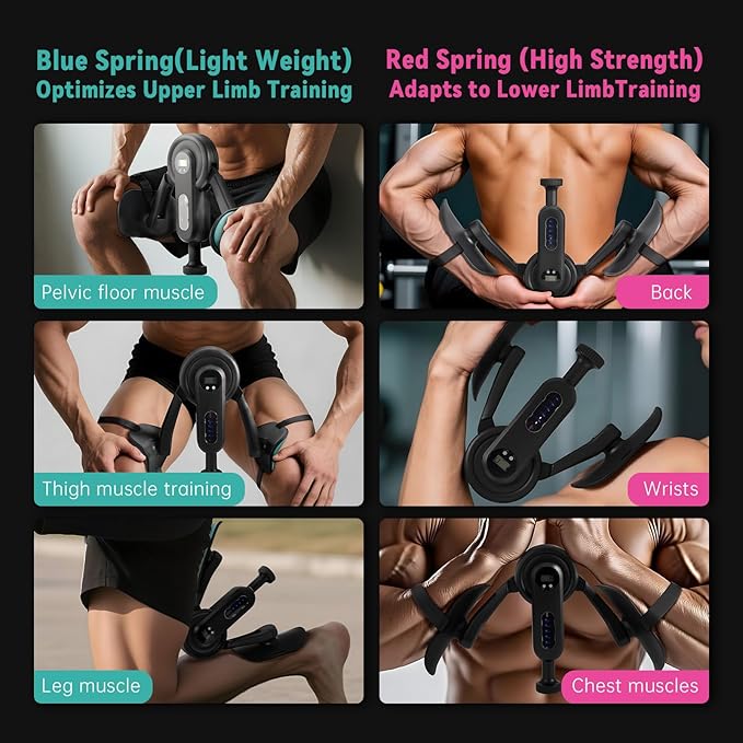 Thigh Trainer Kegel Exerciser for Men, Pelvic Floor Exercise Devices with Leg Straps, 360°Inner Thigh Exerciser, Adjustable Resistance 0-135 Lbs & Smart Display (Time/Cal/Rep/Count)
