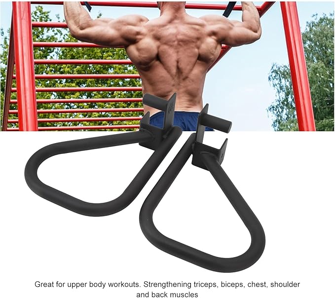 Fitness Dip Bar Attachments for Power Cage Squat Rack Multi Grip Handles Strength Training Equipment for Home Gym Commercial Gym Iron Material 3230g