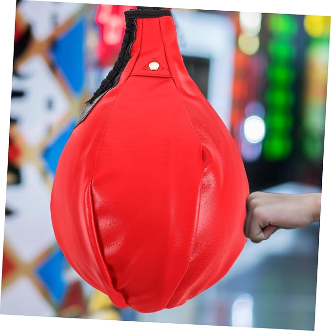 Happyyami Pyramid Boxing Speed Ball Reaction Training Equipment for Home Use Sturdy Synthetic Leather Adjustable Height for Men and Teens Improves Hand-Eye Coordination