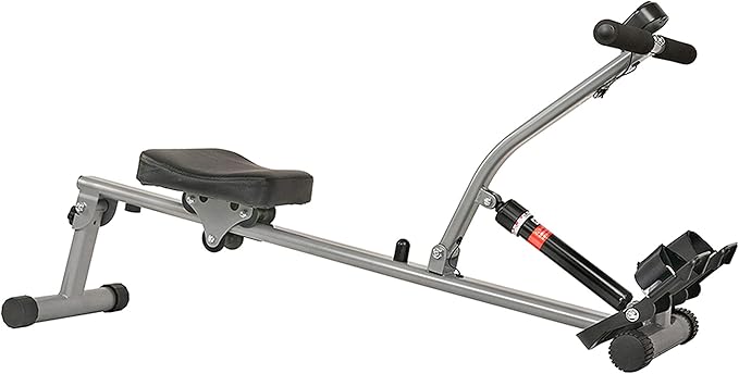 Sunny Health & Fitness Advanced Twist Stepper Machine with Resistance Bands - SF-S0979 + Sunny Health & Fitness 12 Adjustable Resistance Rowing Machine Rower w/Digital Monitor