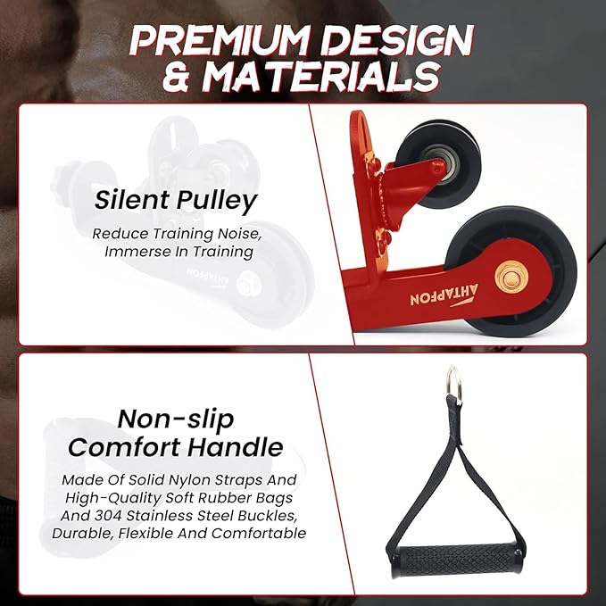 AHTAPFON Arm Wrestling Training Equipment, Arm Wrestling Training Table Pulley Cable System, Fitness Wrist & Forearm Strengtheners for Adults Professional and Biceps Training