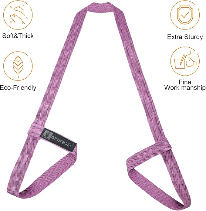 [MAT NOT Included] Yoga Mat Sling, Yoga Mat Straps for Carrying, Easy-Cinch Yoga Mat Holder Strap