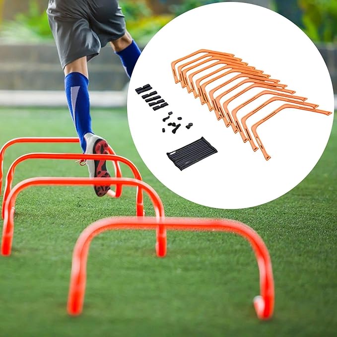 Yiju Agility Rings Foldable Workout Hexagon Hurdles Multifunction Jumping Hurdles Fitness Feet Training Equipment Speed Ladder