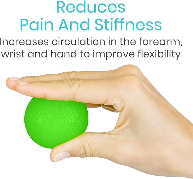 Vive Squeeze Balls for Hand Therapy, Exercise, Arthritis (w/Rehab Video App) - Grip Strengthener Occupational Equipment for Finger, Wrist, Carpal Tunnel, Pain Relief