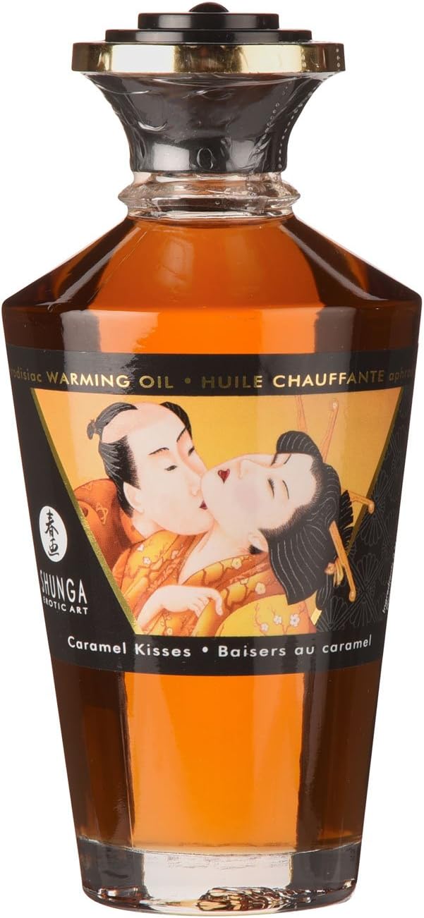 Shunga Warming Massage Oil 3.5 Fluid Ounces (Caramel)