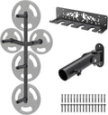 Kipika Weight Plate Storage Rack - Wall Mounted Weight Plate Holder with Durable Steel Construction Organizer for Olympic Plates, 1000lb Capacity, Space-Saving for Home Gym