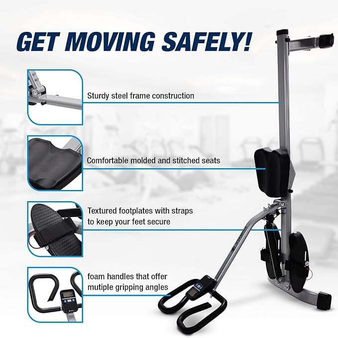 Stamina Pro InMotion Rower, Full Body Cardio Exercise Home Gym Fitness Machine - with 6 Resistance Levels, InTouch Monitor, and App Access