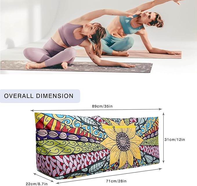 Yoga Mat Bag Yoga Mat Carrier with Shoes Compartment & Wet Pocket Pilates Bag with Zipper Pockets & Yoga Mat Holder Strap Yoga Bags and Carriers Fits All Your Stuff