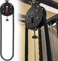 Endless Rope Trainer | Resistance Trainer Machine | Pulley Rope Puller Fitness Rope Trainer | Pulley Rope Climbing Machine Adjustable Resista |14ft Closed-Loop Nylon Rope, Home Gym Red