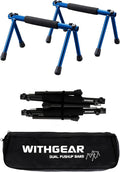 Push Up Bar – Folding Dip Bar for Home Workout, Lightweight & Portable Strength Training Equipment for Men & Women, Indoor & Outdoor Use (Hawk)