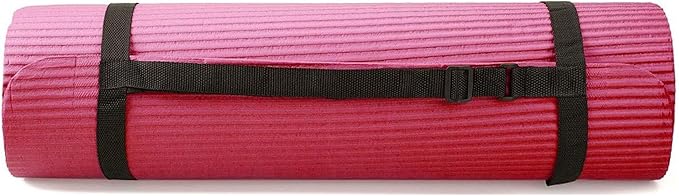 BalanceFrom 7-Piece Yoga Set with 71x24x0.5 Inches Extra Thick Mat and Carrying Sling – Includes 2 Blocks, Stretch Strap, 2 Towels, and Knee Pad for Home, Studio, and Gym Workouts