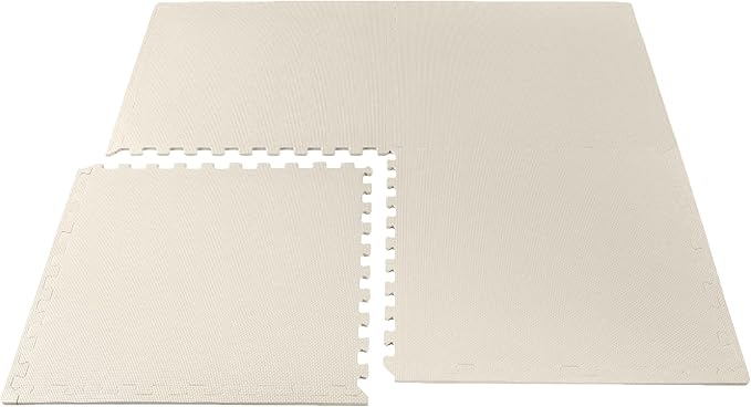 We Sell Mats 3/8" Thick Multipurpose EVA Foam Exercise Floor Mat, Interlocking Tiles, Anti-Fatigue for Home or Gym