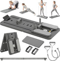 COSIEST Pilates Board for Home Use, Foldable Pilates Reformer Set with Resistance Bands, All-in-One Professional Workout Fitness Equipment for Core, Abs, Glutes, Legs, Butt, Arms Toning