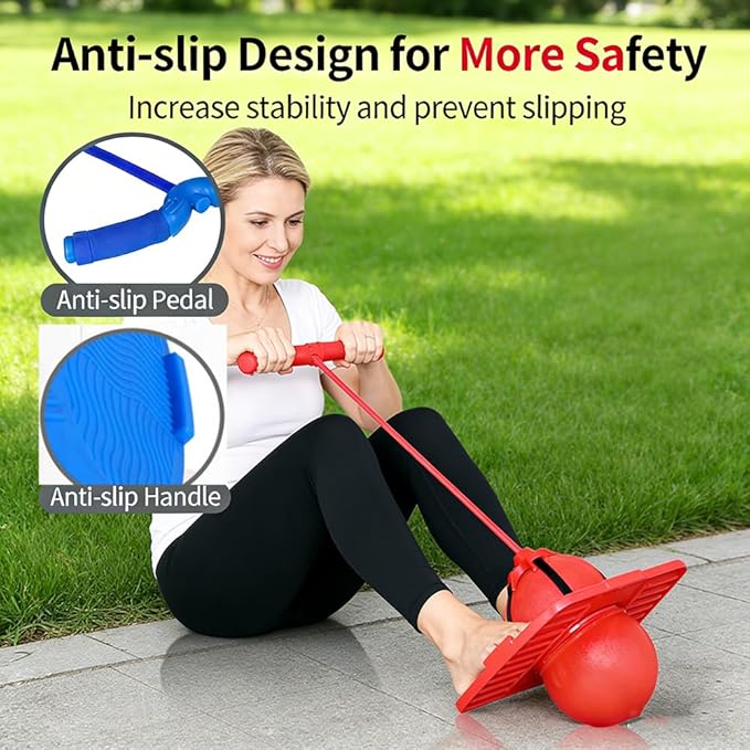 2026 new alance Ball，Jumper with Handle and Ball Pump，erfect for Balance, Coordination, And Fitness，Pogo Bouncing Ball Safe and Fun Pogo Stick for Adults，Indoor & Outdoor Fun