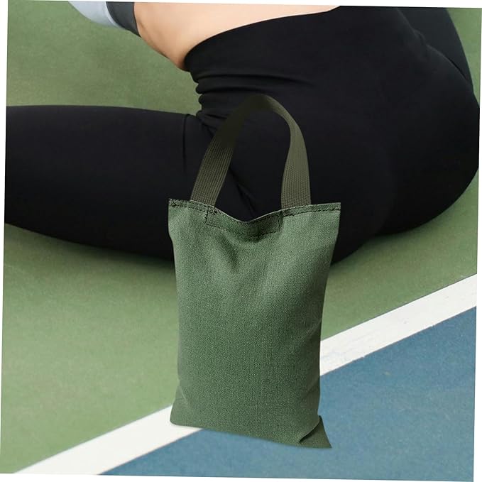 Happyyami 2kg Fillable Sandbags with Handle for Yoga and Fitness Empty Weight Training Bags for Dance and Exercise Canvas Construction