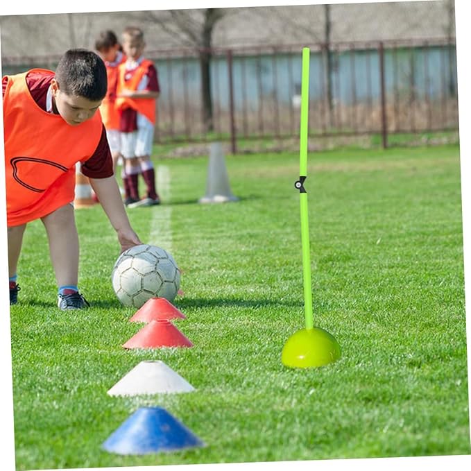 SUPVOX 3Pcs Football Training Sign Poles Agility Hurdles for Soccer Basketball Flexible Training Tools for Use Enhance Speed Agility Skills
