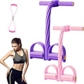 Multifunction Pedal Resistance Band,Fitness Resistance Bands,Fashion Puller Exercise,8 Tube Pedal Resistance Device,for Training,Tummy,Waist, Arm,Leg Slimming,Home Gym Exercise Equipm