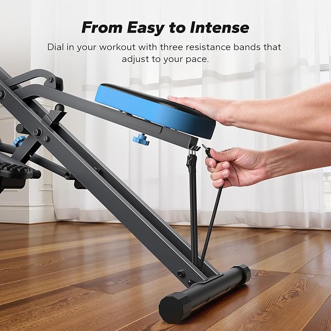 MERACH Upgraded Squat Machine for Women, Smart Row and Deep Squat Trainer with Tablet Stand, Adjustable Resistance & 350LB Weight Capacity, Foldable Home Exercise Equipment, Connect MERACH APP