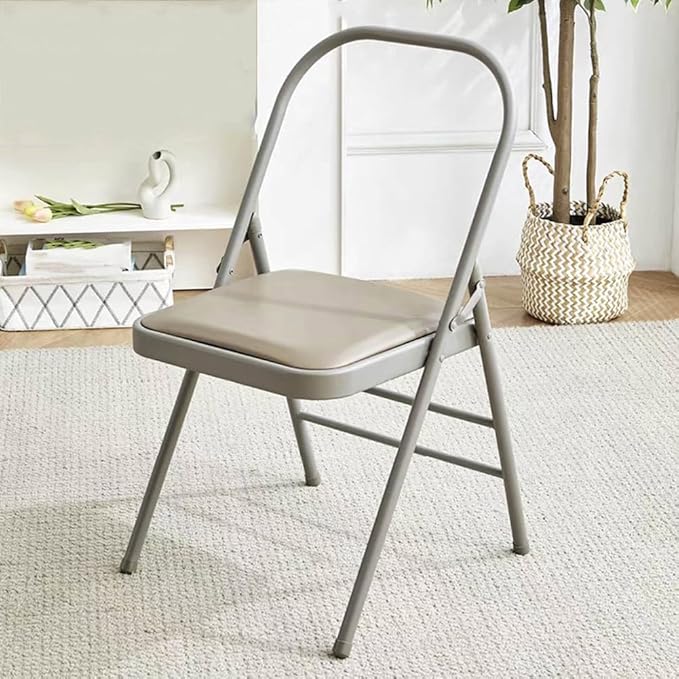 Yoga Chair, Pilates Chair,Yoga Inversion Chair,Backless Yoga Chair Props,Yoga Chair Iyengar,Grey-31.5in
