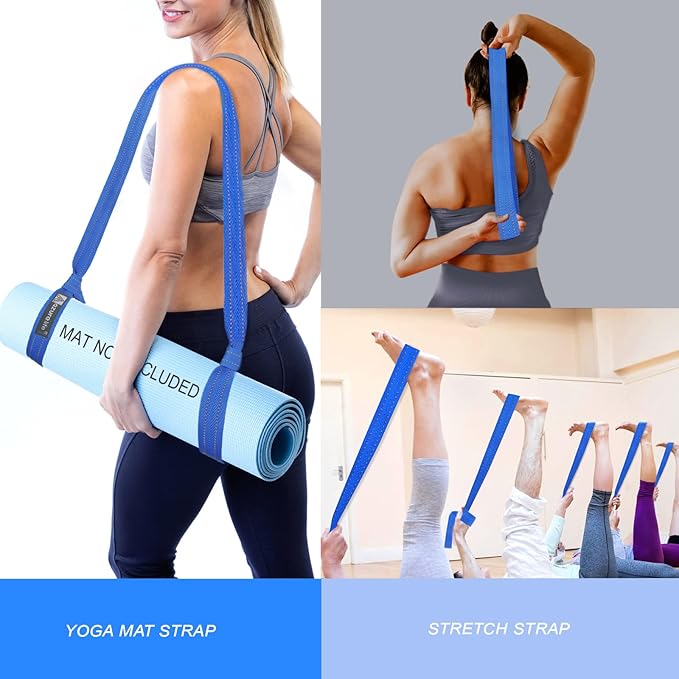 [MAT NOT Included] Yoga Mat Sling, Yoga Mat Straps for Carrying, Easy-Cinch Yoga Mat Holder Strap
