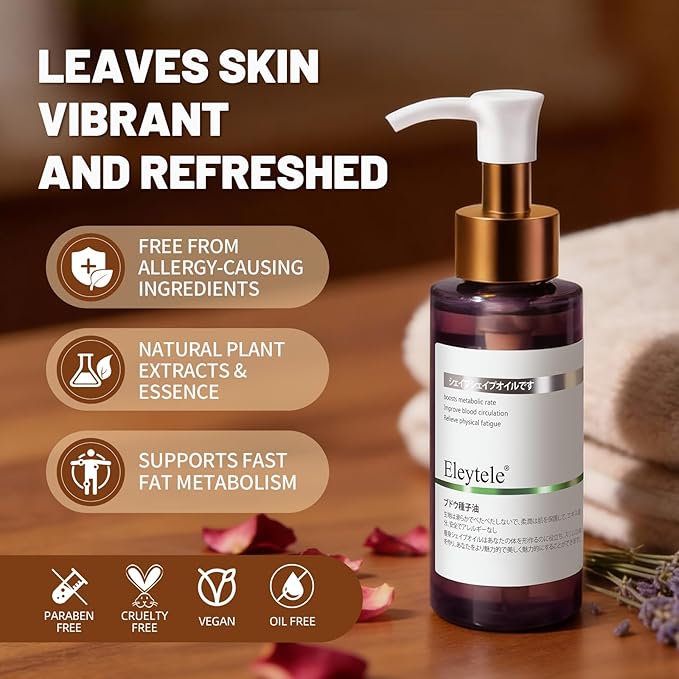 Korean Body Firming Massage Oil, 3.53 oz Skin-Toning & Smoothing Body Oil for Softer, Supple-Looking Skin – Lightweight Nourishing Formula for Daily Body Massage