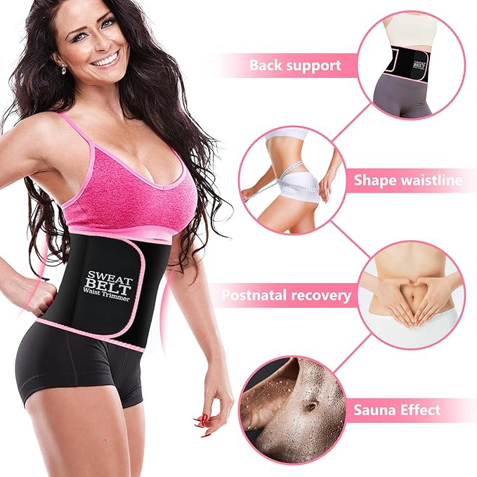 MORECOO Waist Trainer for Women/Men, Sculpt Touch Sweat Band for Stomach, Waist Trimmer for Women Workouts &Speed Belly Sweat