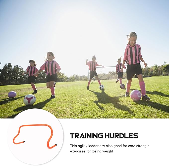 VICASKY 5Pcs Agility Hurdles for Outdoor Football Training Durable Hurdles for Speed and Convenient Training Equipment for Athletes