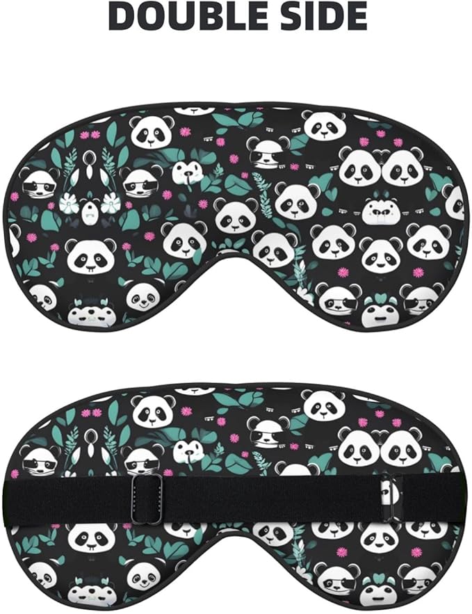Panda Cute face Head-Mounted Double-Sided Light-Blocking Sleeping Eye mask to Protect Eyes and Relieve Eye Fatigue