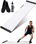 6ft & 5ft Slide Board for Exercise - Solid One-Piece Hockey Slide Board with Booties & Polish - Indoor Skating Trainer for Rehab, Mobility, Conditioning & Home Workouts - Non-Slip Grip Pads