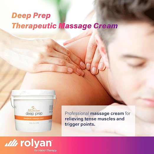 Rolyan Deep Prep Therapeutic Massage Cream, Gallon