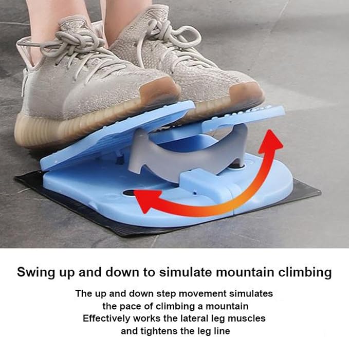 Foldable Stepper for Under Desk, Small Stepper Portable Foot Pedal Exercise Machine, Simple Leg Exerciser While Sitting, Help Leg Muscles Training