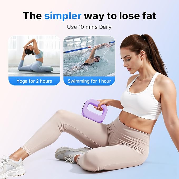 MERACH Vibration Plate for Lymphatic Drainage, 6-Level Portable Cordless Vibration, Multifunctional Full-Body Fascia Ring, Deep Tissue Percussive Massager for Weight Loss, Gift for Women