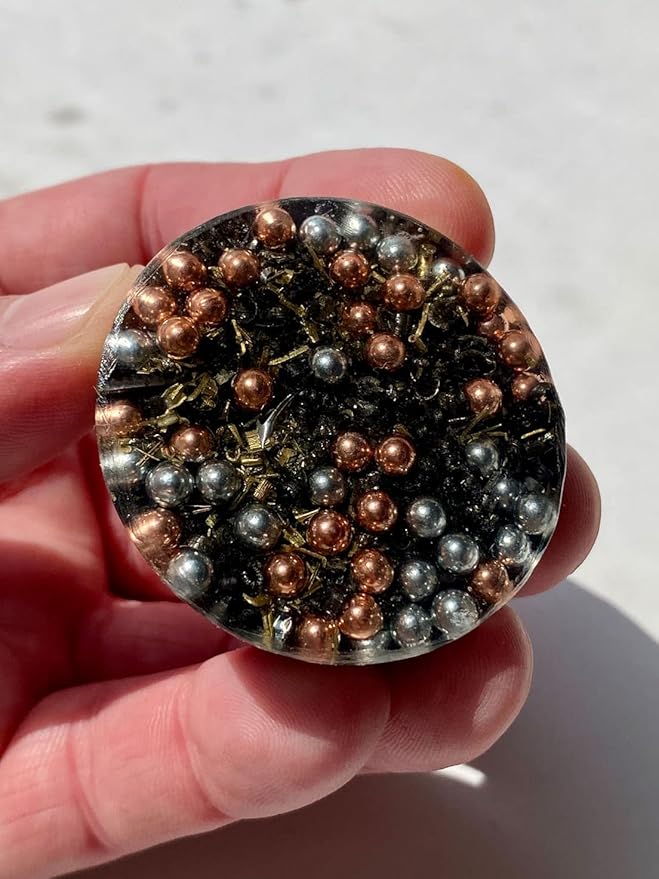 Chrysoprase Orgone Generator Energy Accumulator 7.83Hz/432Hz/528Hz/Advance Harmonics Many Beautiful Ingredients! (Chrysophrase)
