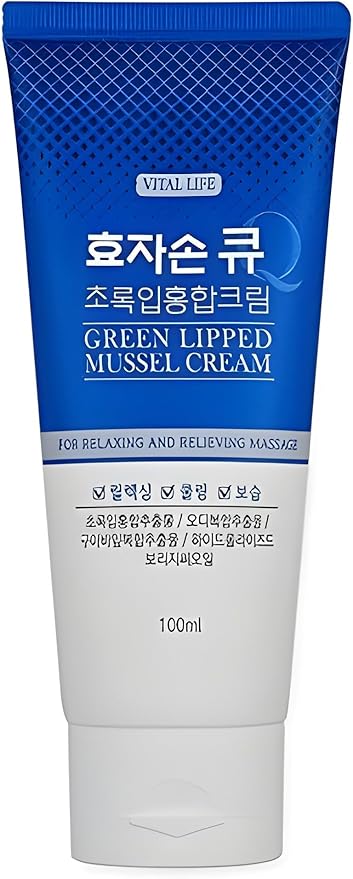 Hyojason Q Green-Lipped Mussel Cream: Cooling Massage Cream with Green-Lipped Mussel Extract & Patented Korean Ingredients