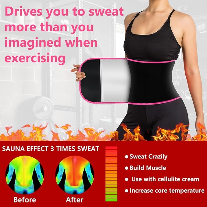 MORECOO Waist Trainer for Women/Men, Sculpt Touch Sweat Band for Stomach, Waist Trimmer for Women Workouts &Speed Belly Sweat